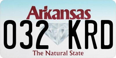 AR license plate 032KRD