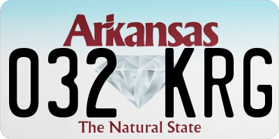 AR license plate 032KRG