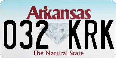 AR license plate 032KRK