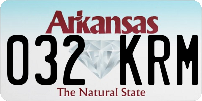 AR license plate 032KRM