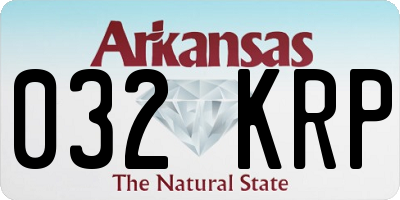 AR license plate 032KRP
