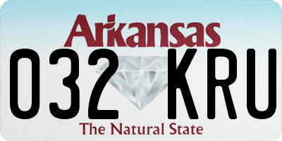 AR license plate 032KRU