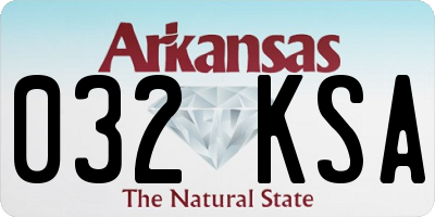 AR license plate 032KSA