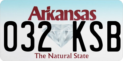 AR license plate 032KSB