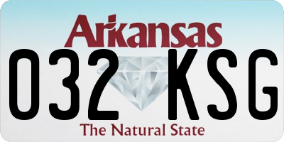 AR license plate 032KSG