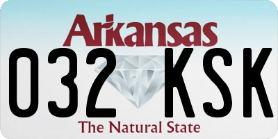 AR license plate 032KSK