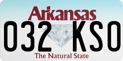 AR license plate 032KSO