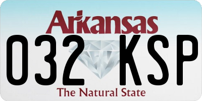 AR license plate 032KSP