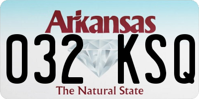 AR license plate 032KSQ