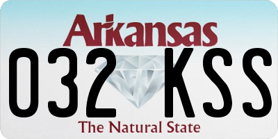 AR license plate 032KSS