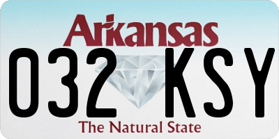 AR license plate 032KSY