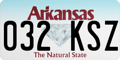 AR license plate 032KSZ
