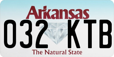 AR license plate 032KTB