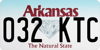 AR license plate 032KTC