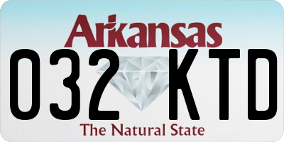 AR license plate 032KTD