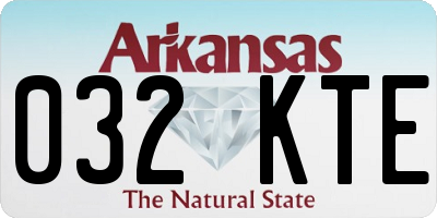 AR license plate 032KTE