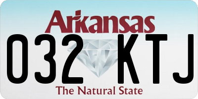 AR license plate 032KTJ