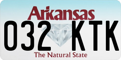 AR license plate 032KTK
