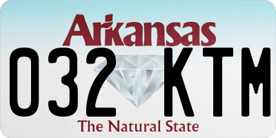 AR license plate 032KTM