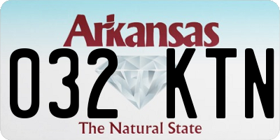 AR license plate 032KTN