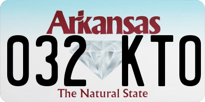 AR license plate 032KTO