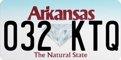 AR license plate 032KTQ