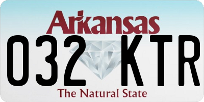 AR license plate 032KTR
