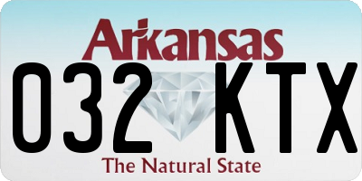 AR license plate 032KTX