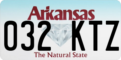 AR license plate 032KTZ