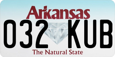 AR license plate 032KUB