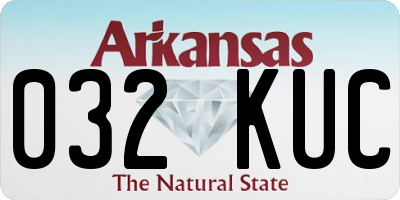 AR license plate 032KUC