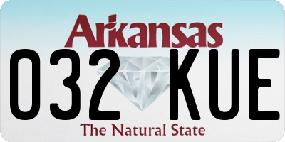 AR license plate 032KUE