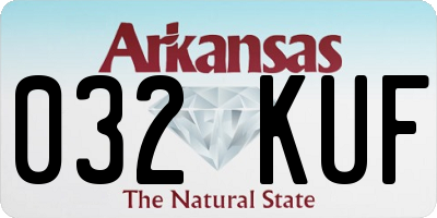 AR license plate 032KUF