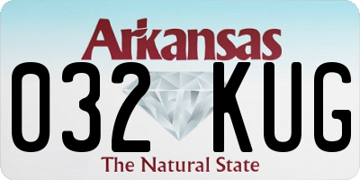 AR license plate 032KUG