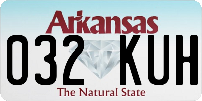 AR license plate 032KUH