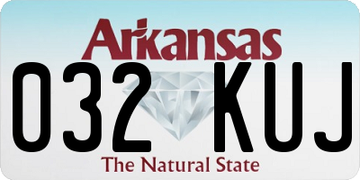 AR license plate 032KUJ