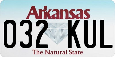 AR license plate 032KUL