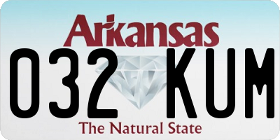 AR license plate 032KUM