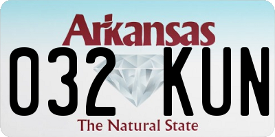 AR license plate 032KUN
