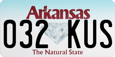AR license plate 032KUS