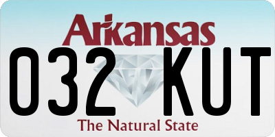 AR license plate 032KUT