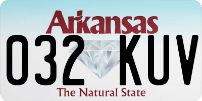 AR license plate 032KUV