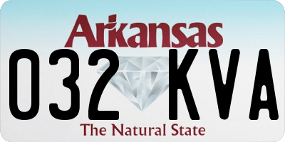 AR license plate 032KVA