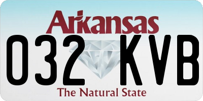 AR license plate 032KVB