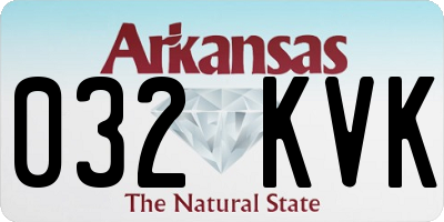 AR license plate 032KVK