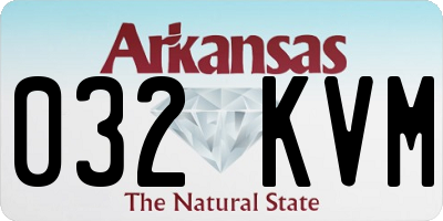 AR license plate 032KVM