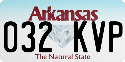 AR license plate 032KVP