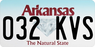 AR license plate 032KVS
