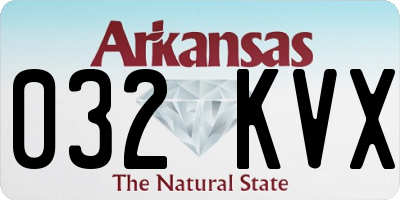 AR license plate 032KVX