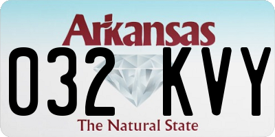 AR license plate 032KVY